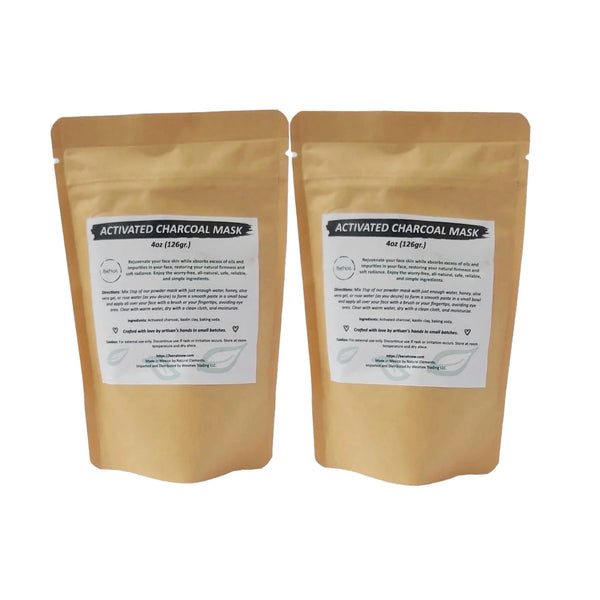 Activated Charcoal Detox Face Mask – 2-Pack