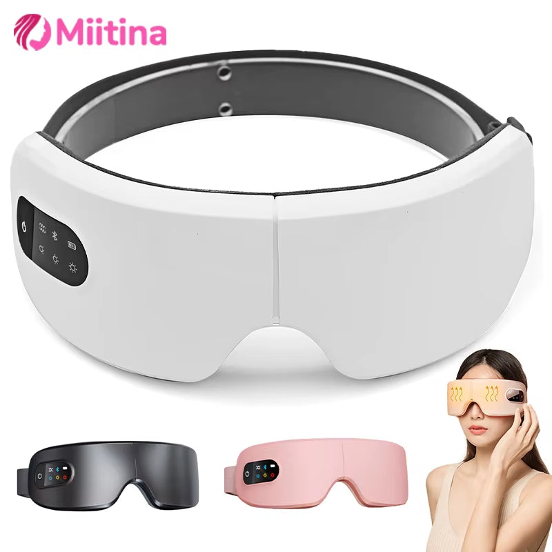4D Bluetooth Eye Massager with Heat Compress