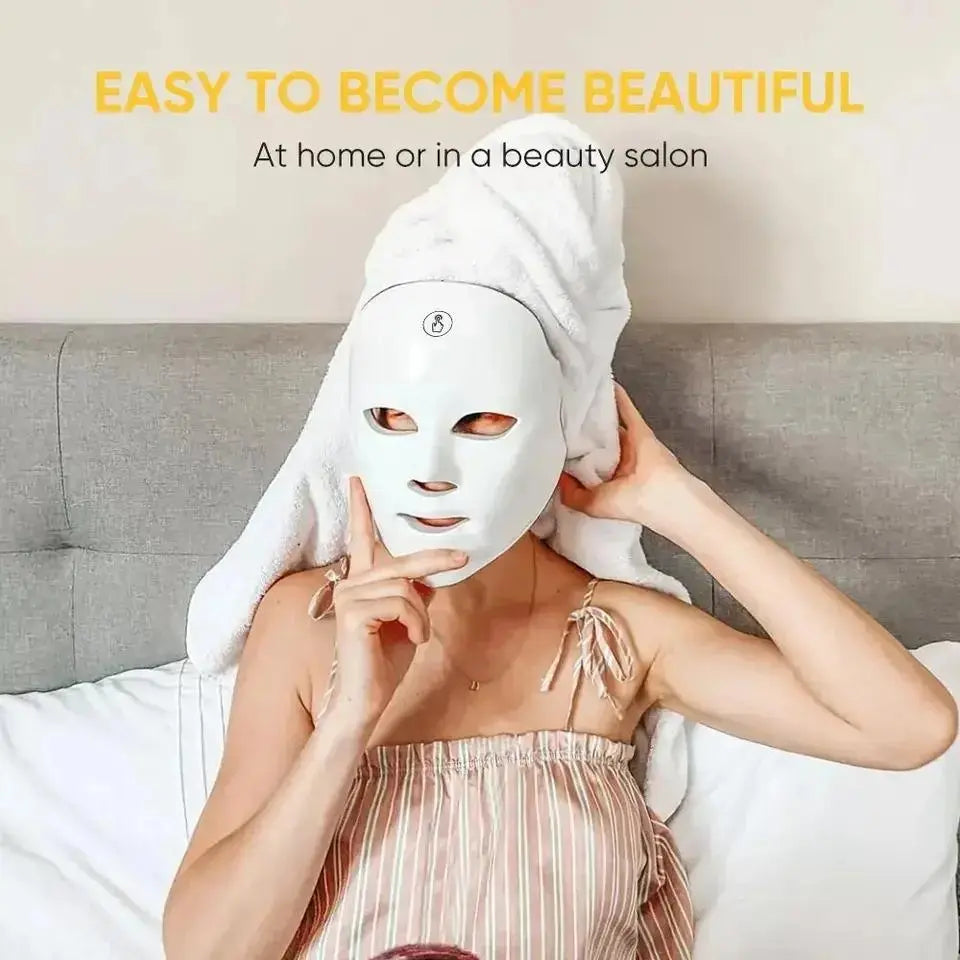 7-Color LED Light Therapy Face Mask