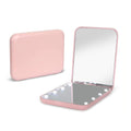 Nuovivo lighted travel mirror, open