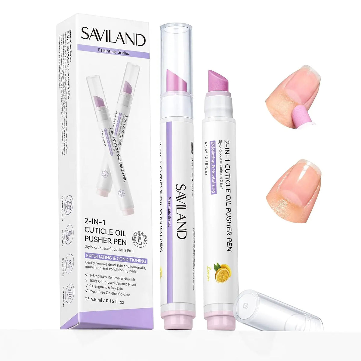 Cuticle Care Pen & Ceramic Pusher Set