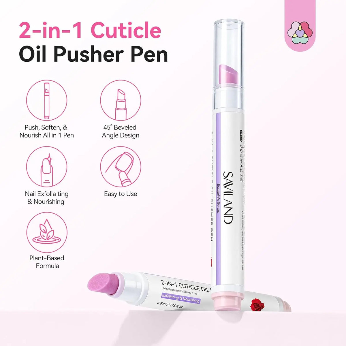 Cuticle Care Pen & Ceramic Pusher Set