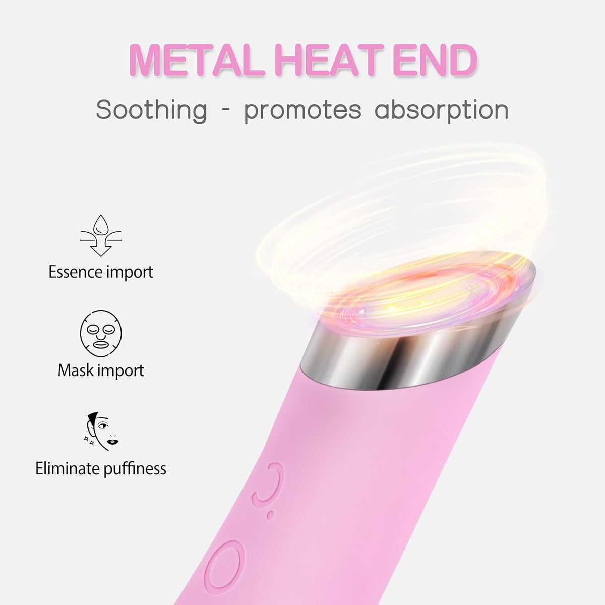Silicone Facial Cleansing Brush with Heated Massage