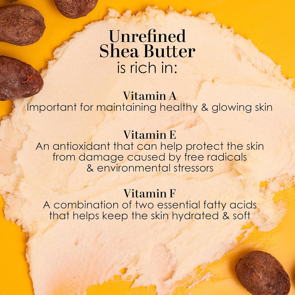 Raw Unrefined African Shea Butter – 1 lb Block