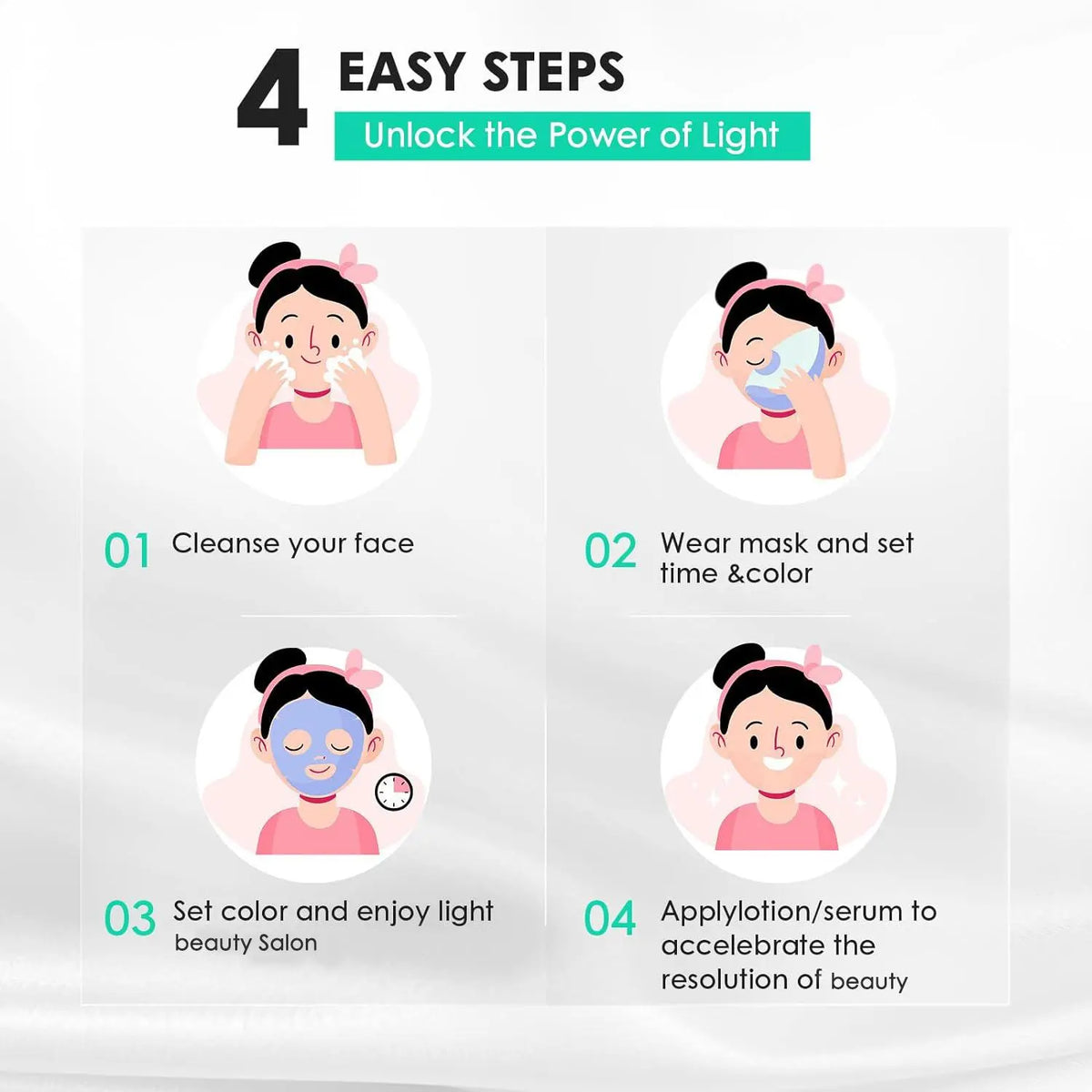 7-Color LED Light Therapy Face Mask