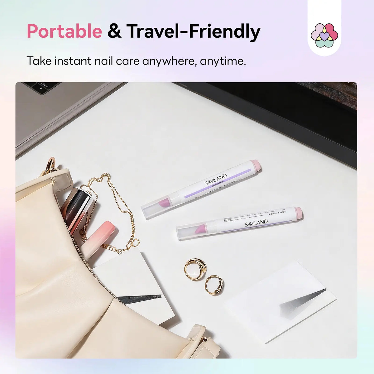Cuticle Care Pen & Ceramic Pusher Set