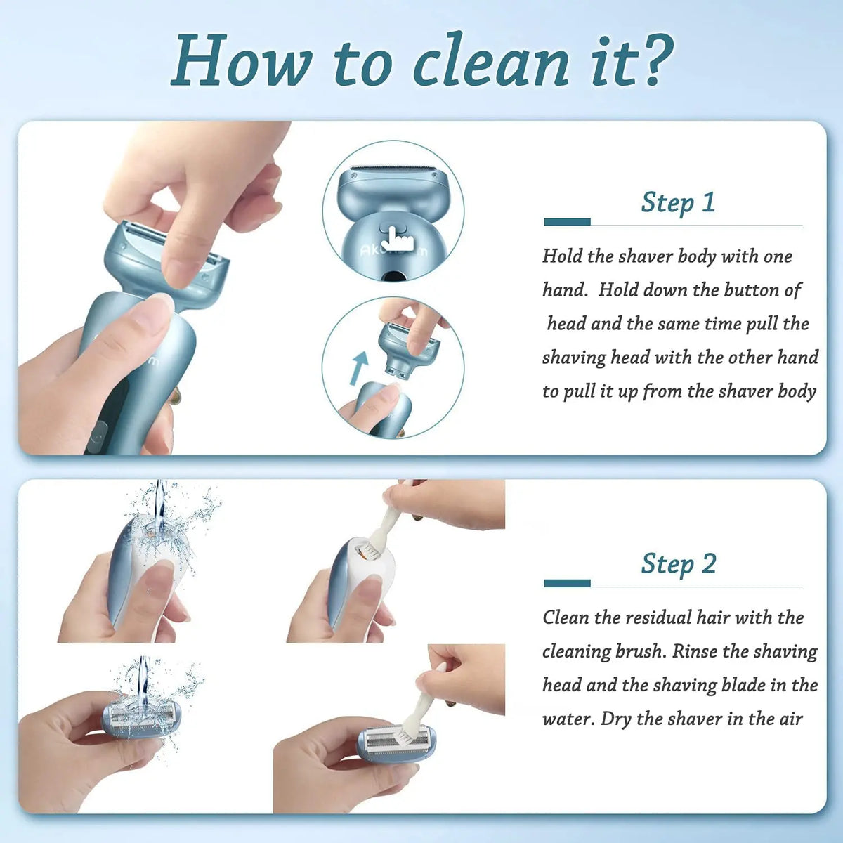 Cordless Body Shaver, Waterproof