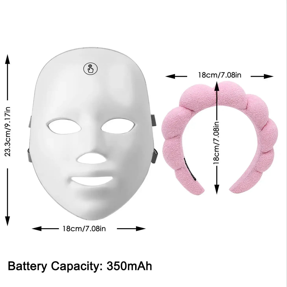 7-Color LED Light Therapy Face Mask