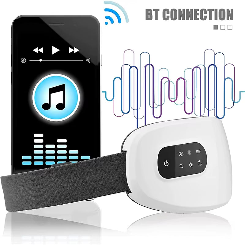 4D Bluetooth Eye Massager with Heat Compress